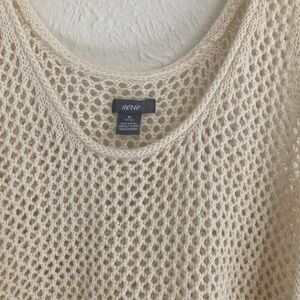 Crochet woven Aerie coverup XL